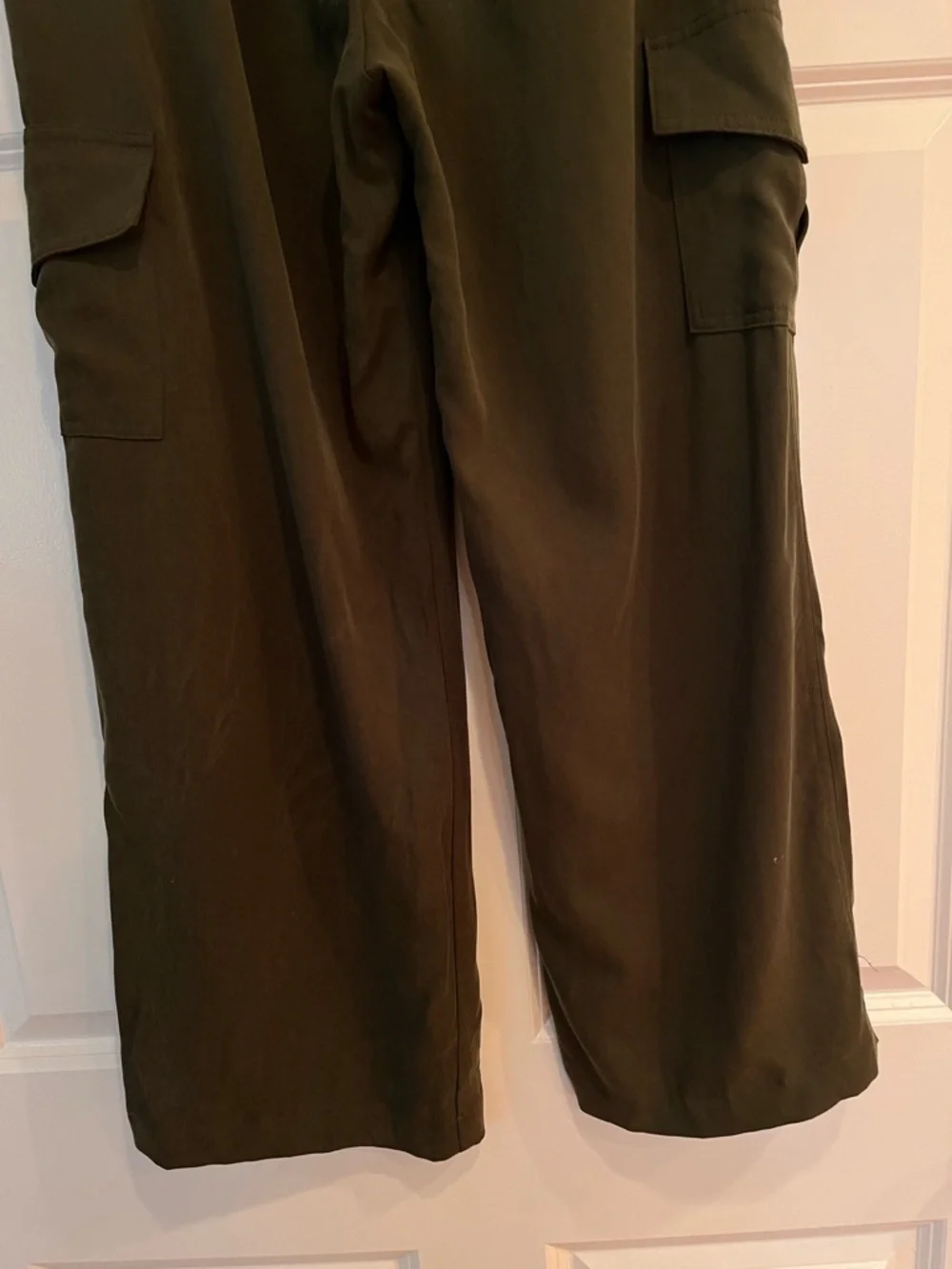 NWT REFORMATION Jackson Cargo Pant Size 10 Straight-Leg Fern Green ~ $198 - Picture 11 of 14